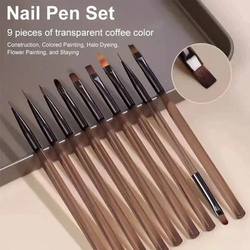 Set pennelli nail - , 9