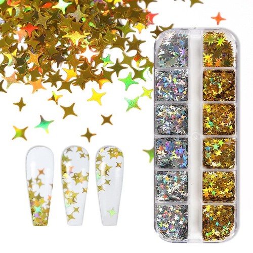 Griglie mix nail glitter - 12,