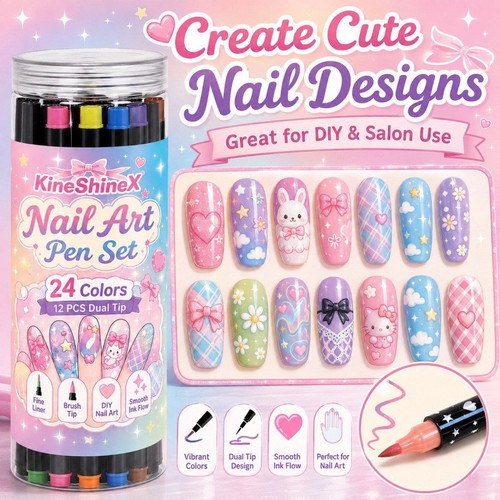 Set penne per nail - di, a