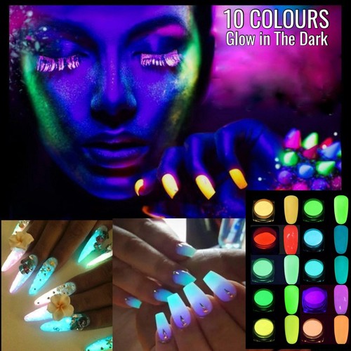 Glow the dark - nail, powder