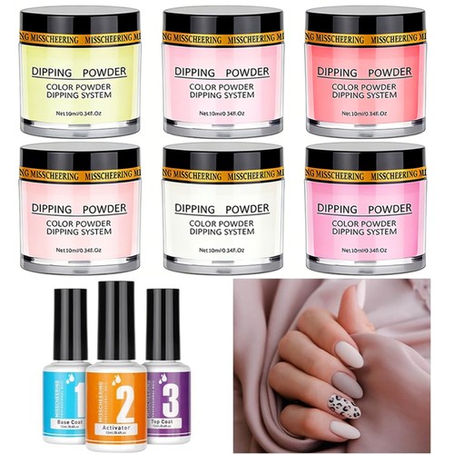 Dipping powder nails - nails, set,